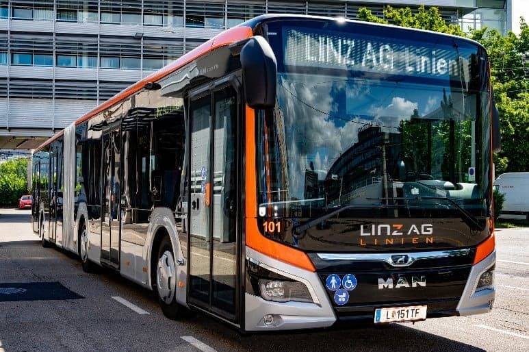 Neuer Elektrobus der Linz AG Linien.