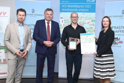 VCÖ-Mobilitätspreis 2022 Preisverleihung an einen der Gewinner