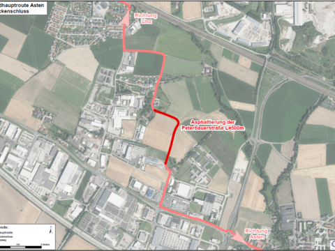 Radhauptroute Lückenschluss Asten